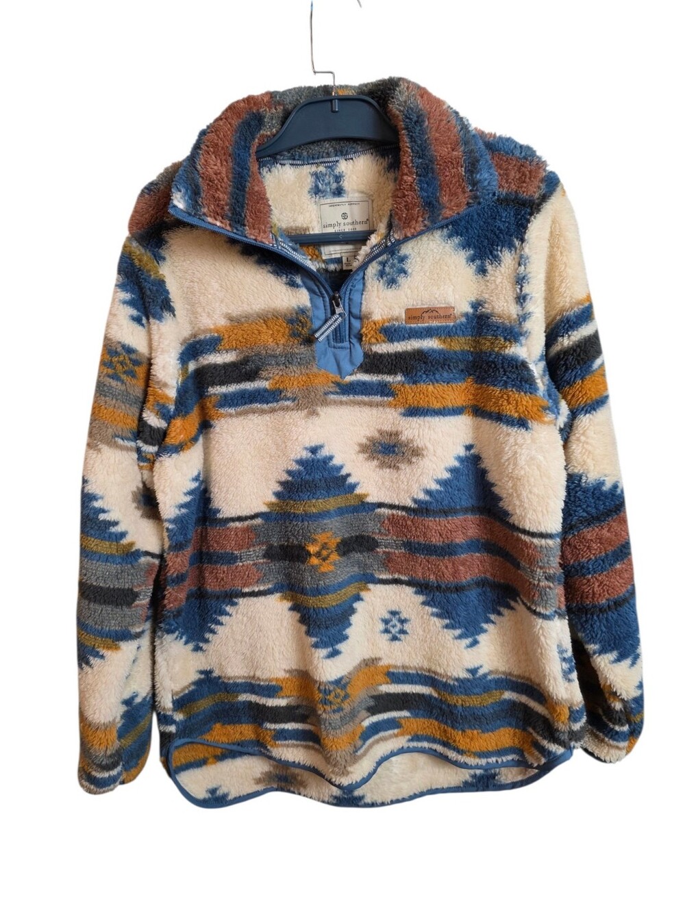 🚫 @ambertrisann 🚫 RESERVED Simply Southern Women’s Large Southwestern Sherpa - Picture 2 of 12
